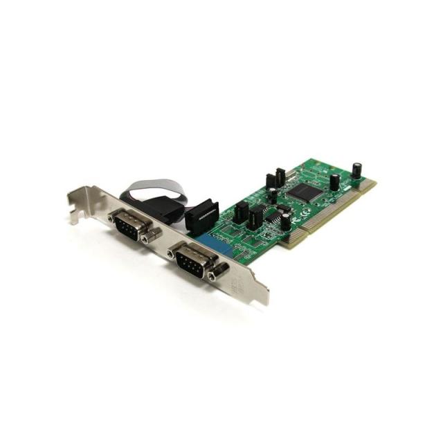 StarTech.com - Tarjeta Adaptadora PCI de 2 Puertos Serie RS422/485 DB9 UART 161050 5V o 3.3V