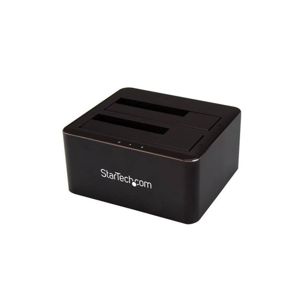 StarTech.com - Docking Station USB 3.0 de 2 Bahías SATA de 2,5 o 3,5 Pulgadas para SSD o Disco Duro Base de Conexión para Unidad