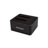 StarTech.com - Docking Station USB 3.0 de 2 Bahías SATA de 2,5 o 3,5 Pulgadas para SSD o Disco Duro Base de Conexión para Unidad