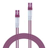 Lindy - 46344 Cable de fibra óptica e InfiniBand 10 m LC Rosa
