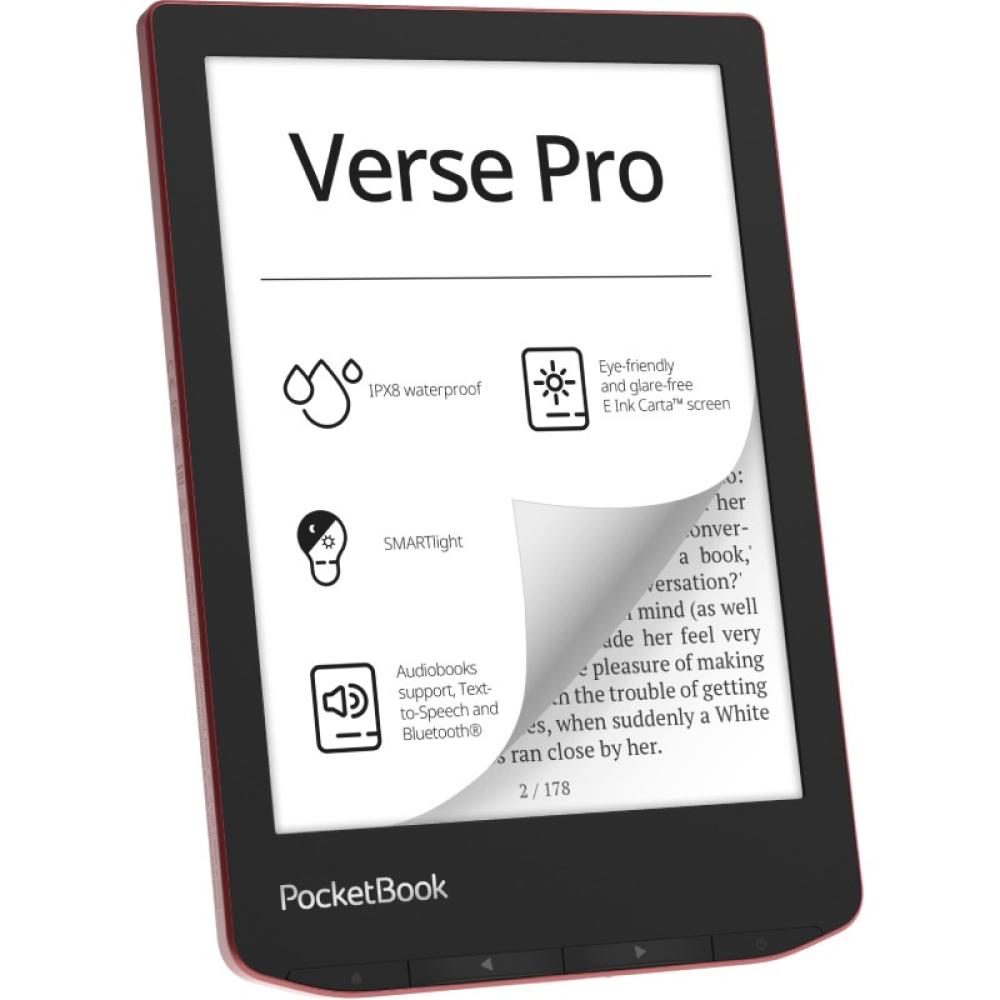 PocketBook - Verse Pro lectore de e-book Pantalla táctil 16 GB Wifi Negro, Rojo
