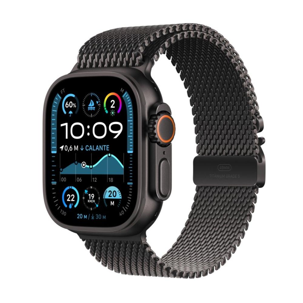 Apple - Watch Ultra 2 OLED 49 mm Digital 410 x 502 Pixeles Pantalla táctil 4G Negro Wifi GPS (satélite) - MX4W3TY/A