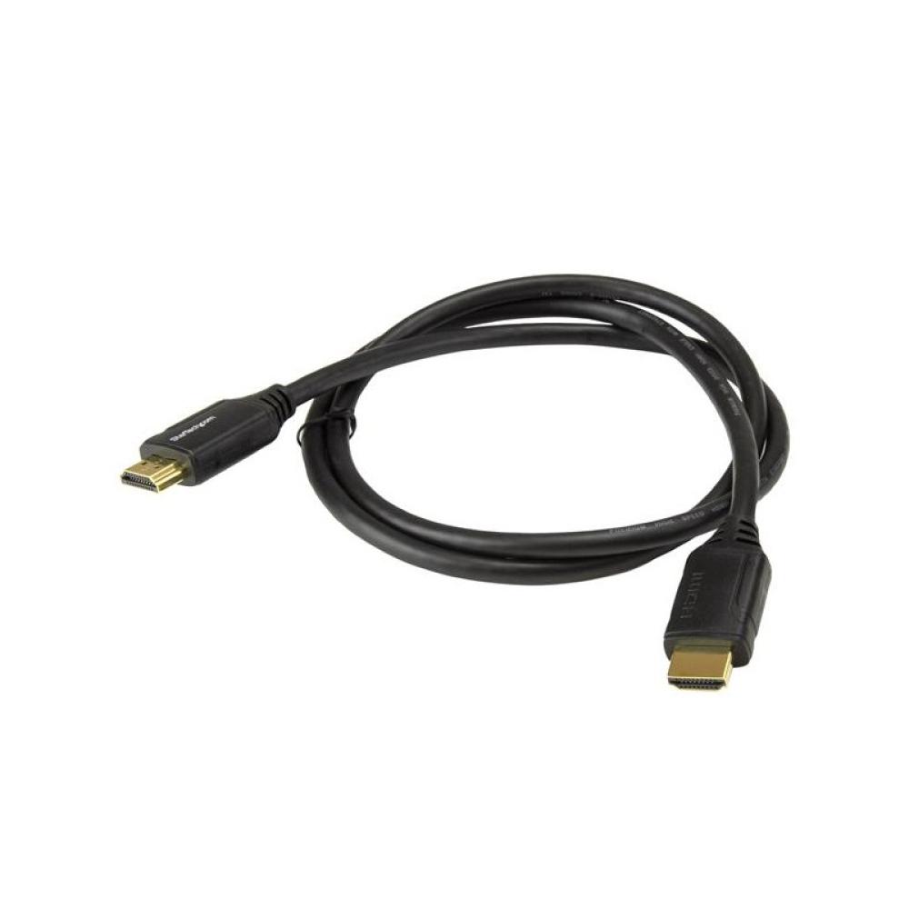 StarTech.com - Cable de 1m HDMI 2.0 Certificado Premium con Ethernet - HDMI de Alta Velocidad Ultra HD de 4K a 60Hz HDR10 - para