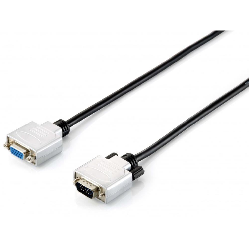 Equip - 118851 cable VGA 3 m VGA (D-Sub) Negro, Plata