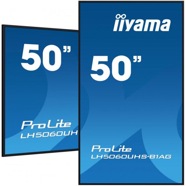 iiyama - LH5060UHS-B1AG pantalla de señalización Pizarra de caballete digital 125,7 cm (49.5") LED Wifi 500 cd / m² 4K Ultra HD