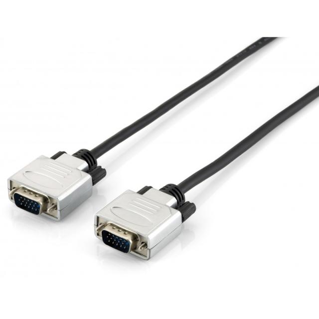 Equip - 118862 cable VGA 5 m VGA (D-Sub) Negro, Plata