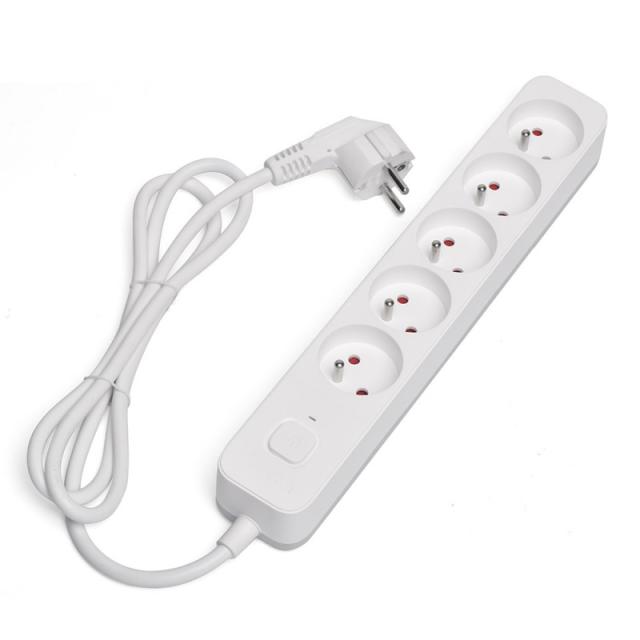 Savio - Power strip 5 sockets 3m white LZ-09 5 salidas AC Tipo F Blanco