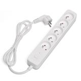 Savio - Power strip 5 sockets 3m white LZ-09 5 salidas AC Tipo F Blanco