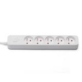 Savio - Power strip 5 sockets 3m white LZ-09 5 salidas AC Tipo F Blanco