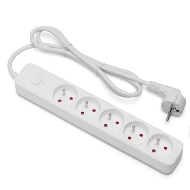 Savio - Power strip 5 sockets 3m white LZ-09 5 salidas AC Tipo F Blanco
