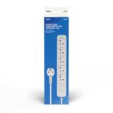 Savio - Power strip 5 sockets 3m white LZ-09 5 salidas AC Tipo F Blanco