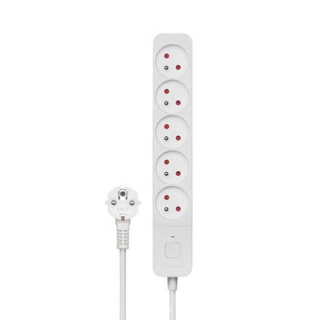 Savio - Power strip 5 sockets 3m white LZ-09 5 salidas AC Tipo F Blanco