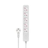 Savio - Power strip 5 sockets 3m white LZ-09 5 salidas AC Tipo F Blanco