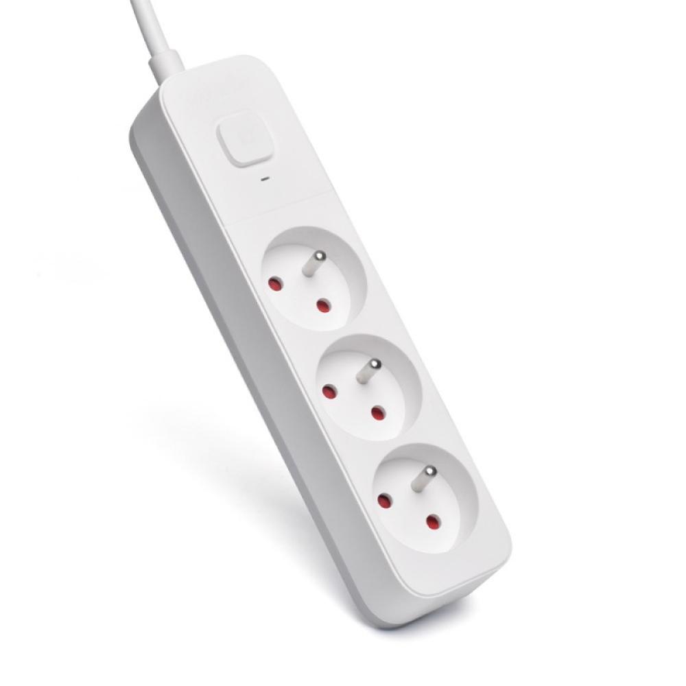 Savio - Surge Protective 3-socket power strip 1.5m white LZ-07 3 salidas AC Tipo F 1,5 m Blanco