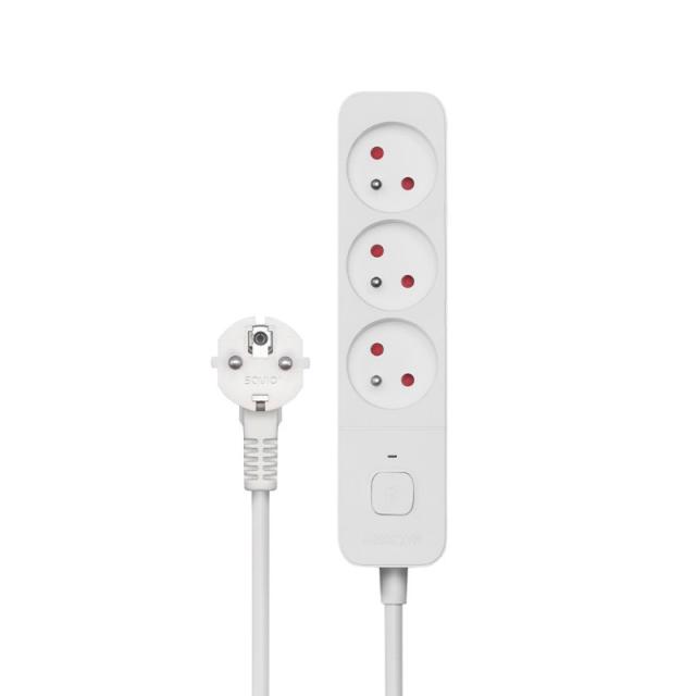 Savio - Surge Protective 3-socket power strip 1.5m white LZ-07 3 salidas AC Tipo F 1,5 m Blanco