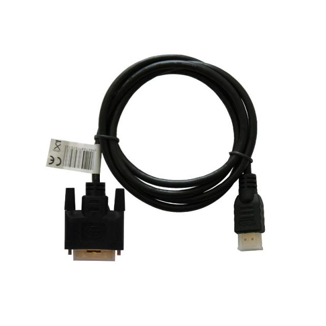 Savio - CL-10 adaptador de cable de vídeo 1,5 m DVI HDMI tipo A (Estándar) Negro