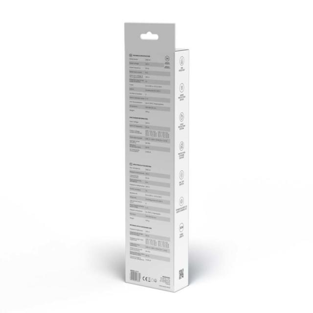 Savio - LZ-114 4 salidas AC Tipo E 1,5 m 2 3680 W Blanco