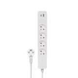 Savio - LZ-114 4 salidas AC Tipo E 1,5 m 2 3680 W Blanco