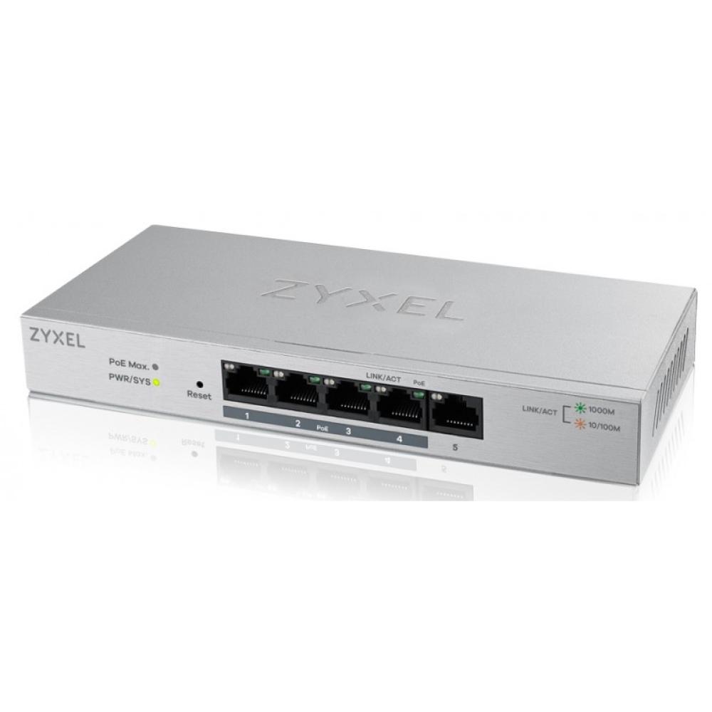 Zyxel - GS1200-5HP Gestionado Gigabit Ethernet (10/100/1000) Gris Energía sobre Ethernet (PoE)