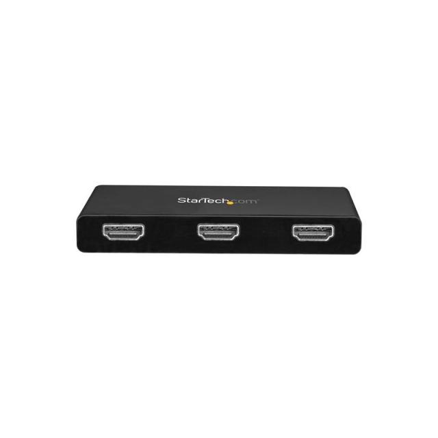 StarTech.com - Adaptador Multimonitor de 3 Puertos - Divisor Splitter de Vídeo USB-C a 3x HDMI - Hub MST USB Tipo C a HDMI - 4K