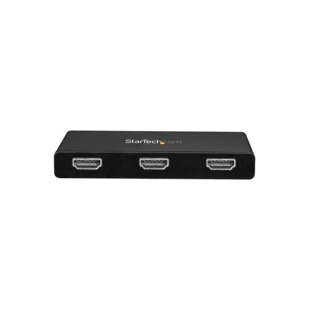 StarTech.com - Adaptador Multimonitor de 3 Puertos - Divisor Splitter de Vídeo USB-C a 3x HDMI - Hub MST USB Tipo C a HDMI - 4K