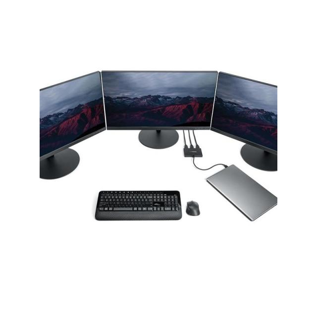 StarTech.com - Adaptador Multimonitor de 3 Puertos - Divisor Splitter de Vídeo USB-C a 3x HDMI - Hub MST USB Tipo C a HDMI - 4K