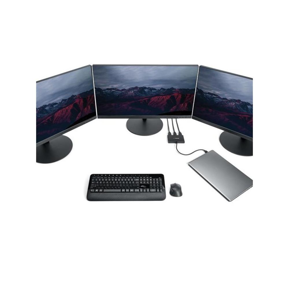 StarTech.com - Adaptador Multimonitor de 3 Puertos - Divisor Splitter de Vídeo USB-C a 3x HDMI - Hub MST USB Tipo C a HDMI - 4K