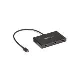 StarTech.com - Adaptador Multimonitor de 3 Puertos - Divisor Splitter de Vídeo USB-C a 3x HDMI - Hub MST USB Tipo C a HDMI - 4K