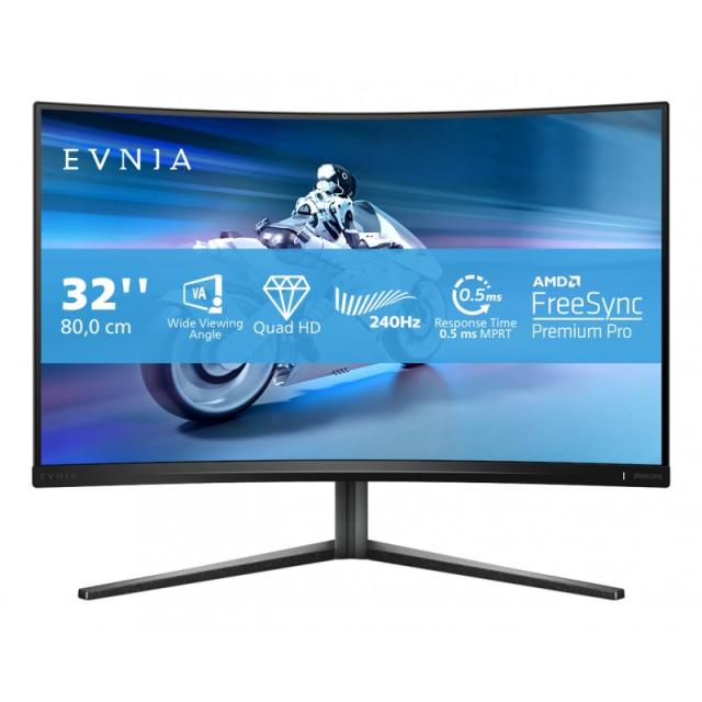 Philips - Evnia 5000 32M2C5500W/00 pantalla para PC 80 cm (31.5") 2560 x 1440 Pixeles Quad HD LCD Negro