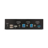 StarTech.com - Switch Conmutador KVM DisplayPort de 2 Puertos - 8K60/4K144 - para Un Monitor - DP 1.4 - 2x USB 3.0 - 4x USB 2.0