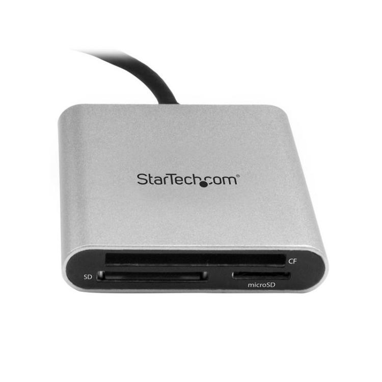 StarTech.com - Lector Grabador USB 3.0 de Tarjetas de Memoria SD, Micro SD, CompactFlash - Adaptador USB-C a Tarjetas Flash