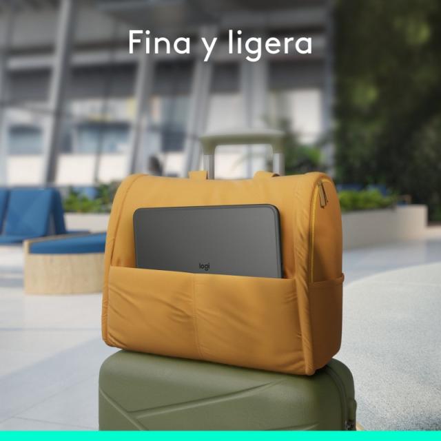 Logitech - Combo Touch, Funda con Teclado, iPad Pro 11 Pulgadas (M4)(2024) - Teclado retroiluminado extraíble con Soporte abatib