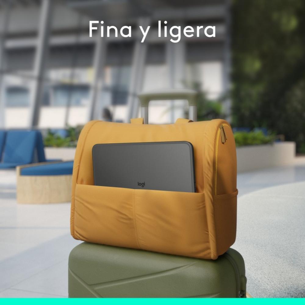 Logitech - Combo Touch, Funda con Teclado, iPad Pro 11 Pulgadas (M4)(2024) - Teclado retroiluminado extraíble con Soporte abatib