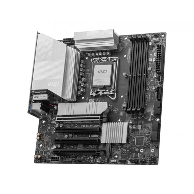 MSI - PRO B860M-A WIFI placa base Intel B860 LGA 1851 (Socket V1) micro ATX