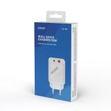 Savio - LA-04 USB Type A & Type C Quick Charge Power Delivery 3.0 Indoor Smartphone, Tableta Blanco Carga rápida Interior