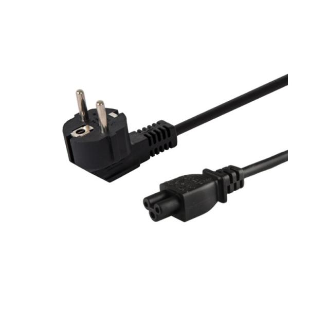 Savio - CL-67 cable de transmisión Negro 1,2 m IEC Type C (3.8 mm, 1.1 mm) CEE7/7
