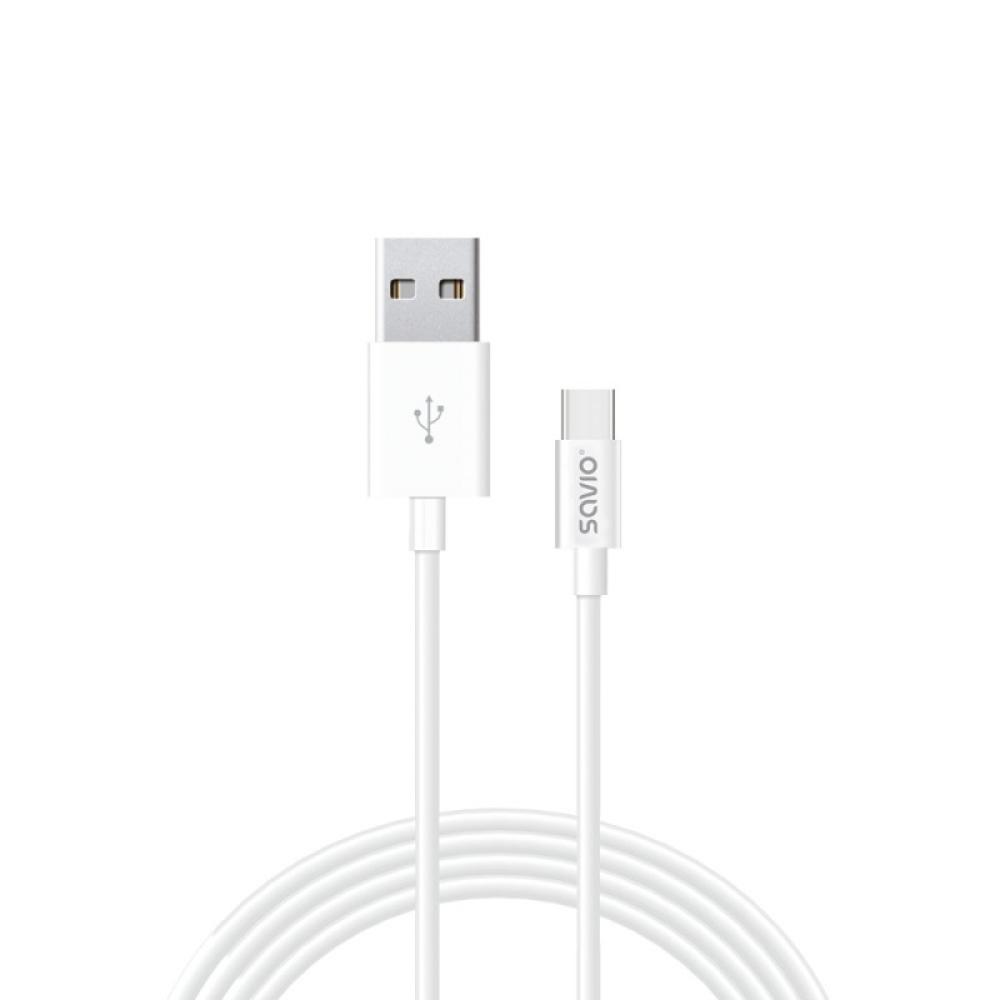 Savio - CL-125 cable USB USB 2.0 1 m USB A USB C Blanco