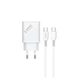 Savio - LA-05 cargador de dispositivo móvil Smartphone Blanco Corriente alterna Carga rápida Interior