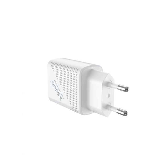 Savio - LA-05 cargador de dispositivo móvil Smartphone Blanco Corriente alterna Carga rápida Interior