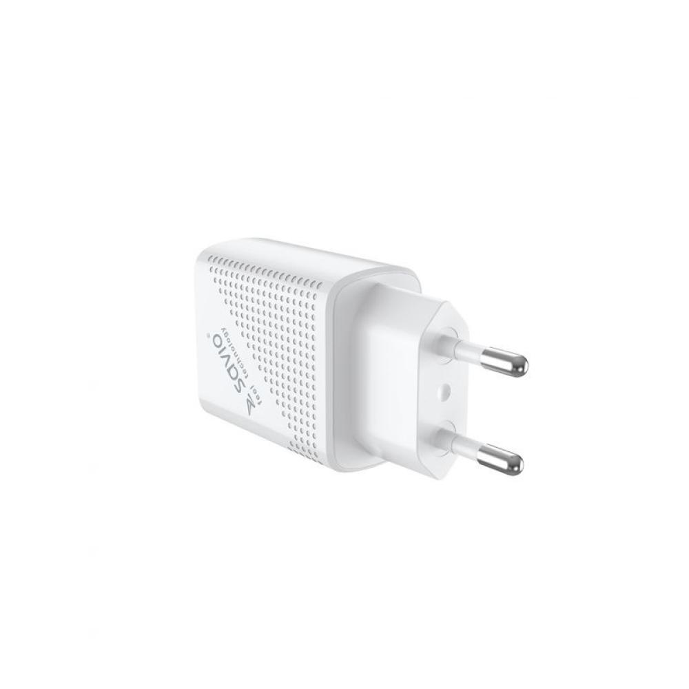 Savio - LA-05 cargador de dispositivo móvil Smartphone Blanco Corriente alterna Carga rápida Interior