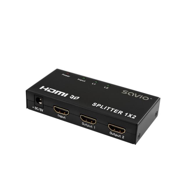 Savio - CL-42 divisor de video HDMI 2x HDMI