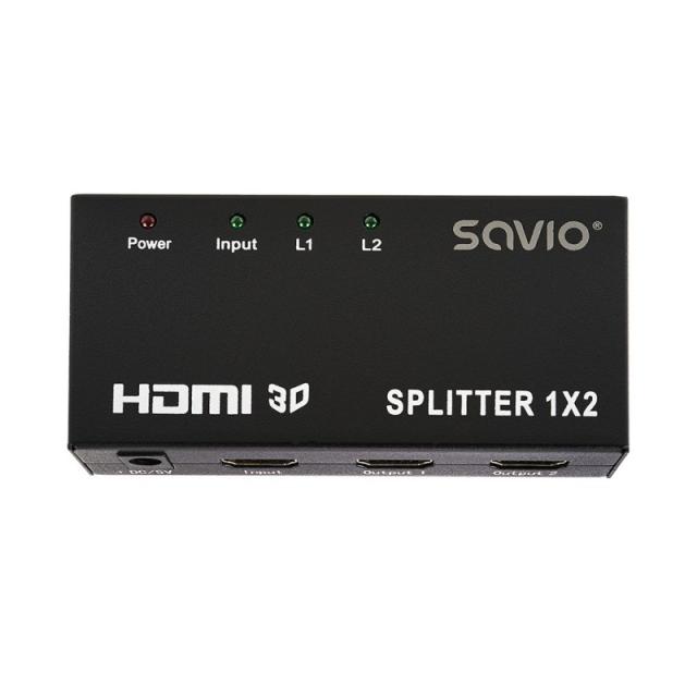 Savio - CL-42 divisor de video HDMI 2x HDMI
