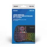 Savio - SAVMKW-04 teclado para móvil QWERTY Inglés de EE. UU. USB Tipo C Negro