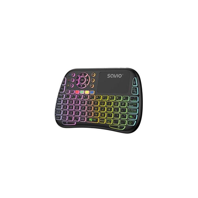 Savio - SAVMKW-04 teclado para móvil QWERTY Inglés de EE. UU. USB Tipo C Negro