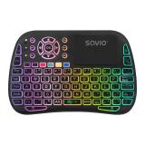 Savio - SAVMKW-04 teclado para móvil QWERTY Inglés de EE. UU. USB Tipo C Negro
