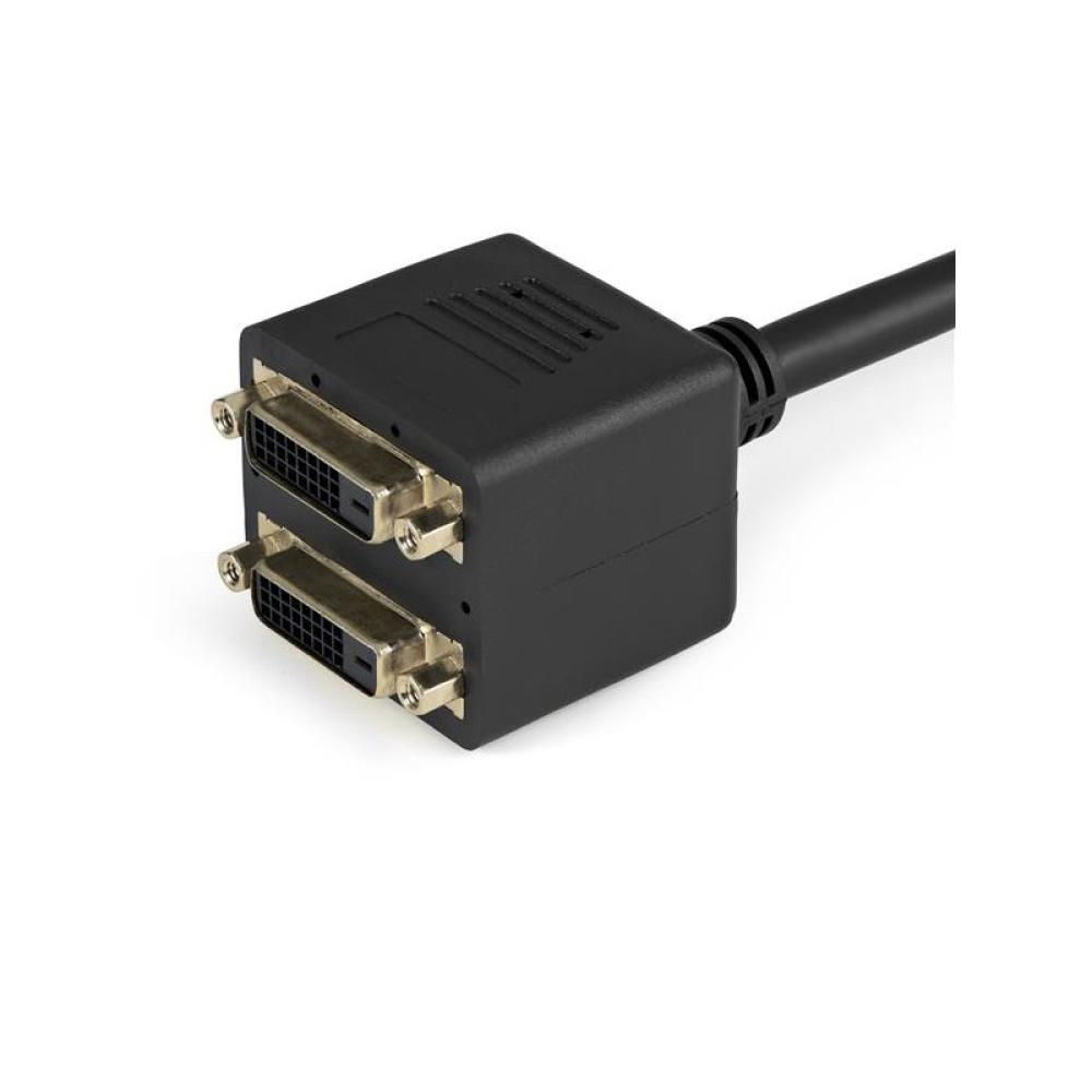 StarTech.com - Cable Duplicador Divisor de Vídeo DVI-D de 2 Puertos Salidas Compacto - Bifurcador