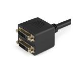 StarTech.com - Cable Duplicador Divisor de Vídeo DVI-D de 2 Puertos Salidas Compacto - Bifurcador