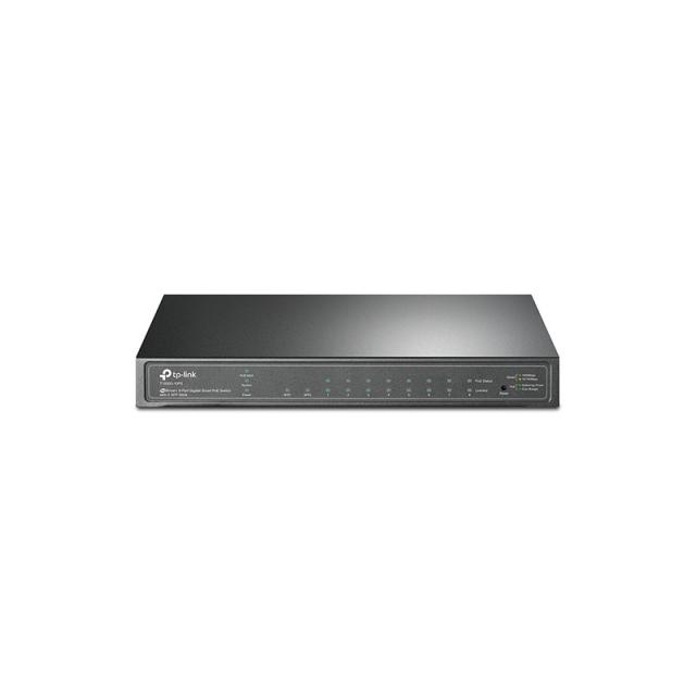 TP-Link - T1500G-10PS(TL-SG2210P) Gestionado L2 Gigabit Ethernet (10/100/1000) Energía sobre Ethernet (PoE) Negro