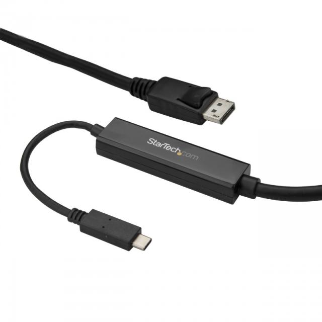 StarTech.com - Cable 3m USB C a DisplayPort 1.2 de 4K a 60Hz - Adaptador Convertidor USB Tipo C a DisplayPort - HB - CDP2DPMM3MB