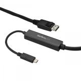 StarTech.com - Cable 3m USB C a DisplayPort 1.2 de 4K a 60Hz - Adaptador Convertidor USB Tipo C a DisplayPort - HB - CDP2DPMM3MB
